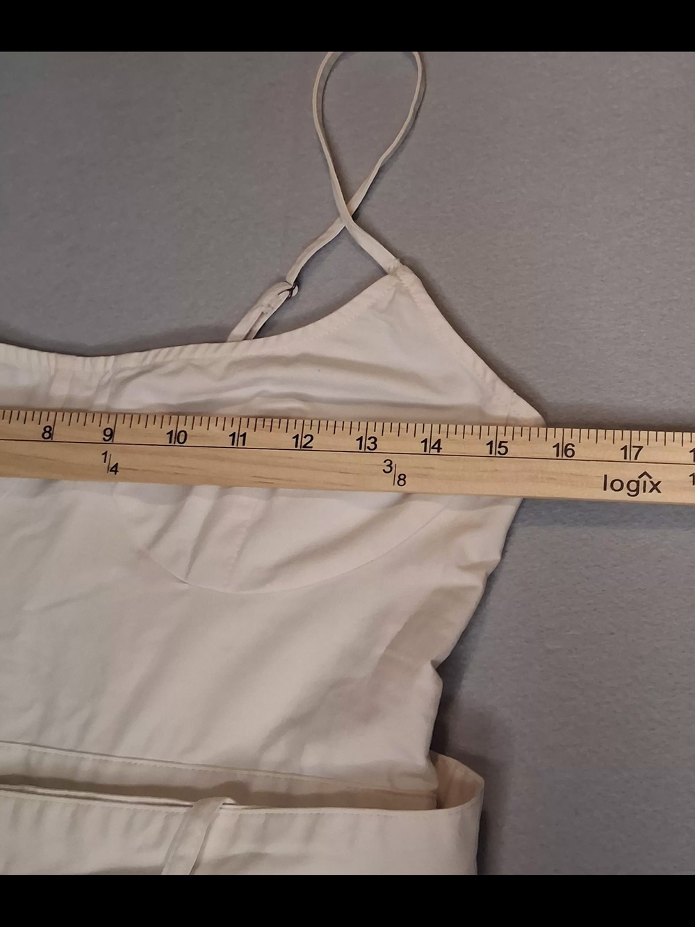 Future Collective Reese Blutstein Cream Belted Midi Dress Size 4 Cottagecore - Picture 7 of 9